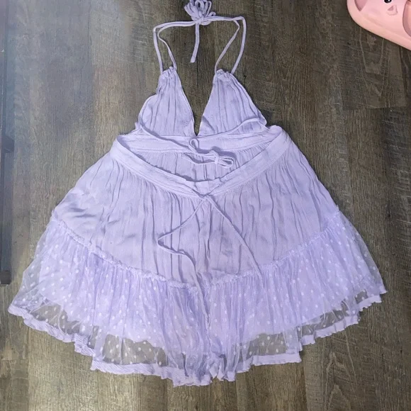 Lavender Halter Dress - Picture 2 of 6